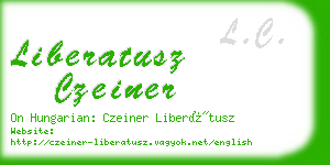 liberatusz czeiner business card